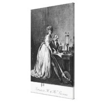 Antoine Laurent Lavoisier  and his wife canvas prints