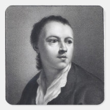 Anton Raphael Mengs, engraved by Nicolaus Mosman Square Sticker
