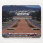Anzac Parade and Parliament House, Canberra, Austr Mousepad