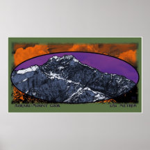 aoraki / mt. cook - southern alps - new zealand poster