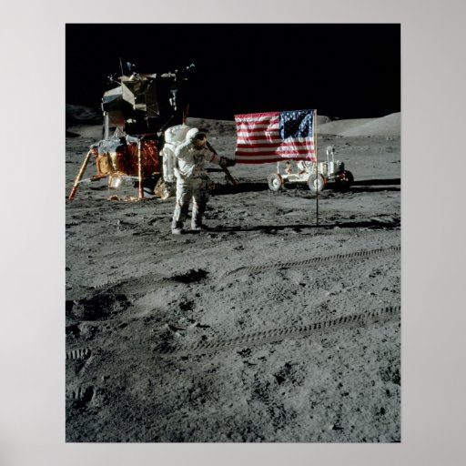 Apollo 17 Landing Site Posters