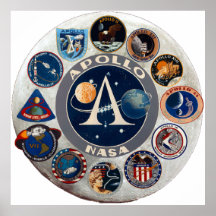 Apollo Program Commemorative Logo Print