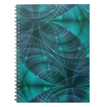Apophysis Fractal Art I - blue Notebooks