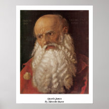 Apostle James By Albrecht Durer Print