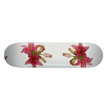 Appealing Pink flowers Skate Deck