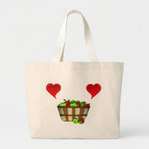 Apple Basket Love Bags