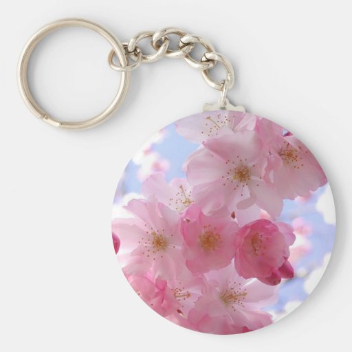 apple blossoms key chains