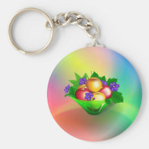 Apple in Vase Keychain