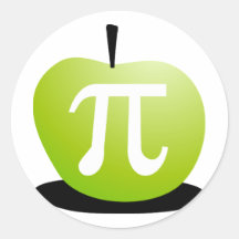 Apple Pi Round Sticker
