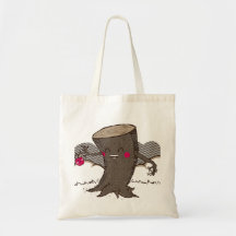 Apple & Tree Trunk Tote Tote Bags