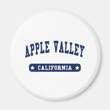 Apple Valley California College Style t shirts Refrigerator Magnet