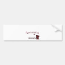 Apple Valley Minnesota City Classic Bumper Sticker