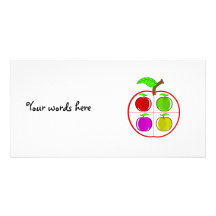 Apple's inside apple custom photo card