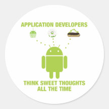 Application Developers Think Sweet Thoughts All Sticker