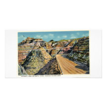Approaching Tunnel from North, Badlands Photo Card Template