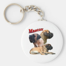 Apricot Mastiff trio Keychain
