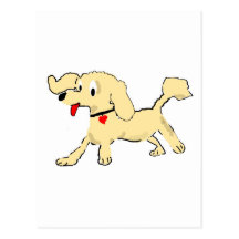Apricot Poodle Puppy Postcards