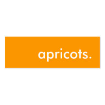 apricots. business card