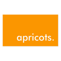 apricots. business card templates