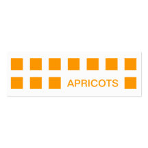 APRICOTS (mod squares) Business Card