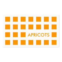 APRICOTS (mod squares) Business Cards