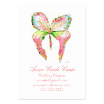April butterfly business card