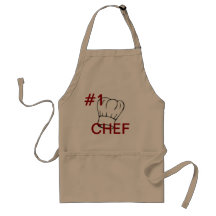 APRON CHEFS APRON FOR #1 CHEF KHAKI