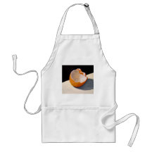 APRON WITH ARTWORK OF BROKEN EGG SHELL