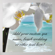 Aqua Beach Orchid Print