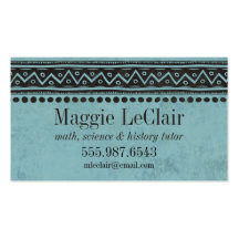 Aqua Blue Professional Appointments Business Card