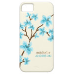 Aqua Cherry Blossoms Tree iPhone 5 Covers