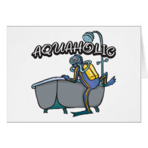 Aquaholic SCUBA Greeting Cards
