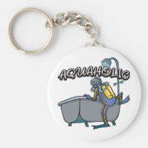 Aquaholic SCUBA Keychain