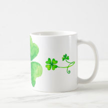 Aquarelle clover mug