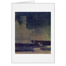 Aquarius by M.K. Ciurlionis, 1907 Greeting Cards