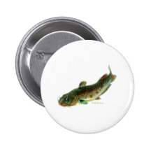 Aquatic Animal Art Button