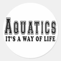 Aquatics It's way of life Stickers