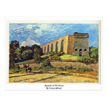 Aqueduct Of Marly By Sisley Alfred Post Card
