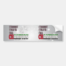 Arab and a Champion Bumper Sticker