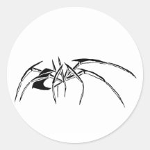 araignée autocollants ronds