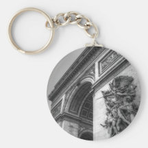 Arc de Triomphe b/w Keychains