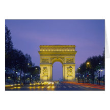 Arc de Triomphe, Paris, France, Greeting Cards