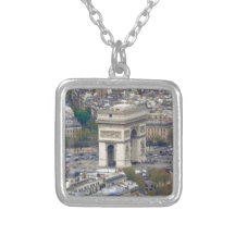 Arc de Triomphe Paris France Personalised Necklace