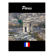 Arc de Triomphe Paris France Post Card