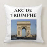 arc de triumph paris france throw pillows