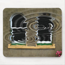 Arch windows reflected in ripple mouse mats