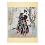 Archery by Yanagawa, Shigenobu Ukiyoe Postcards
