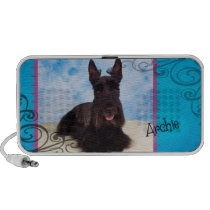 Archie the Scottish Terrier Portable Speaker speakers