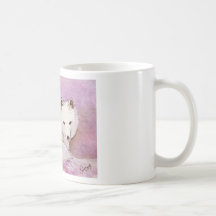 Arctic Fox Watercolor Mug