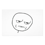 Are You Kidding Me Rage Face Meme Stationery Paper